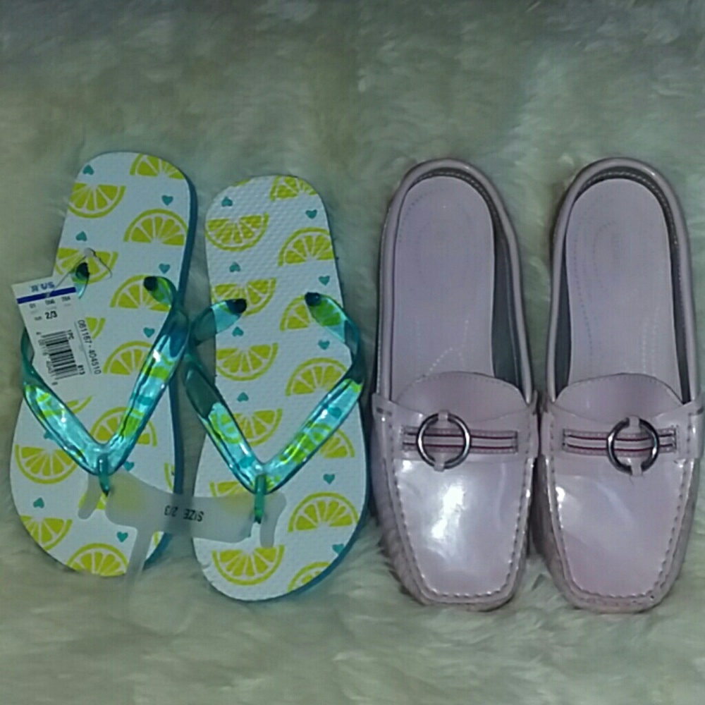 NWT/EUC Girls Stride Rite/R US Slip On 3 Leather R